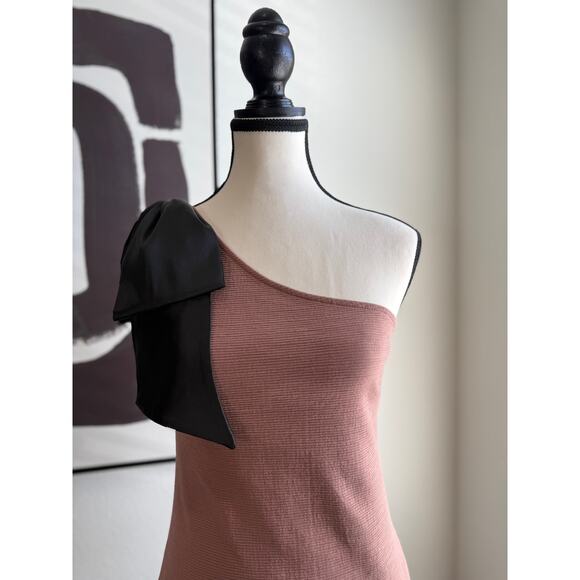 Maeve by Anthropologie Bow Shoulder Ribbed Tank Top Brown XS - Picture 14 of 16